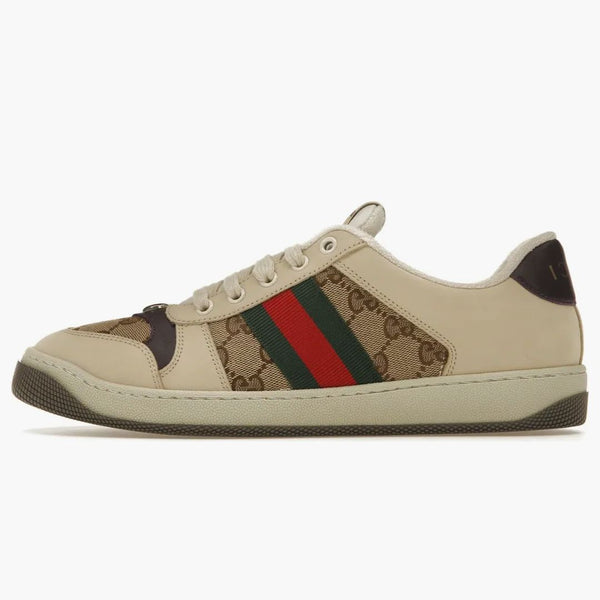 Gucci screeler beige Ebony GG Canvas