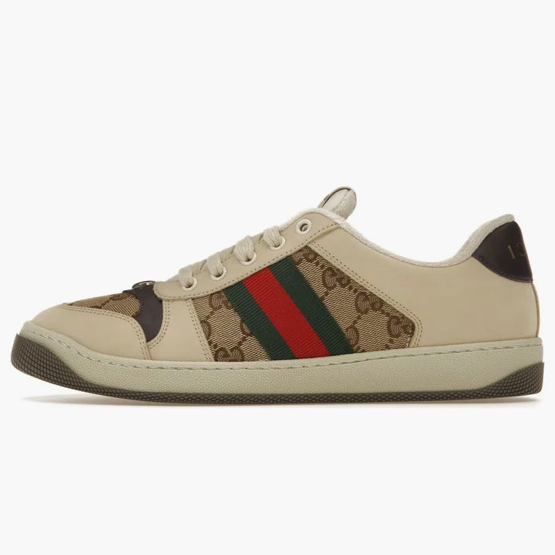 Gucci screeler beige Ebony GG Canvas