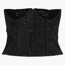 GUCCI FLITREDED CORTSET TOP BLACK