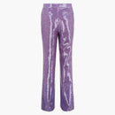 Gucci Sequin Straight-leg Pants Purple