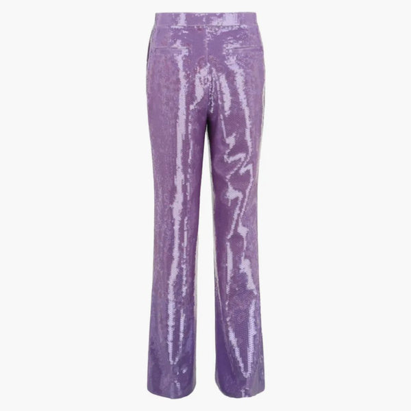 Gucci Sequin Straight-leg Pants Purple