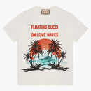 Gucci Sequinned Slogan print T-shirt White