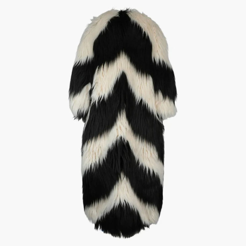 Gucci shag faux for Coat White/Black