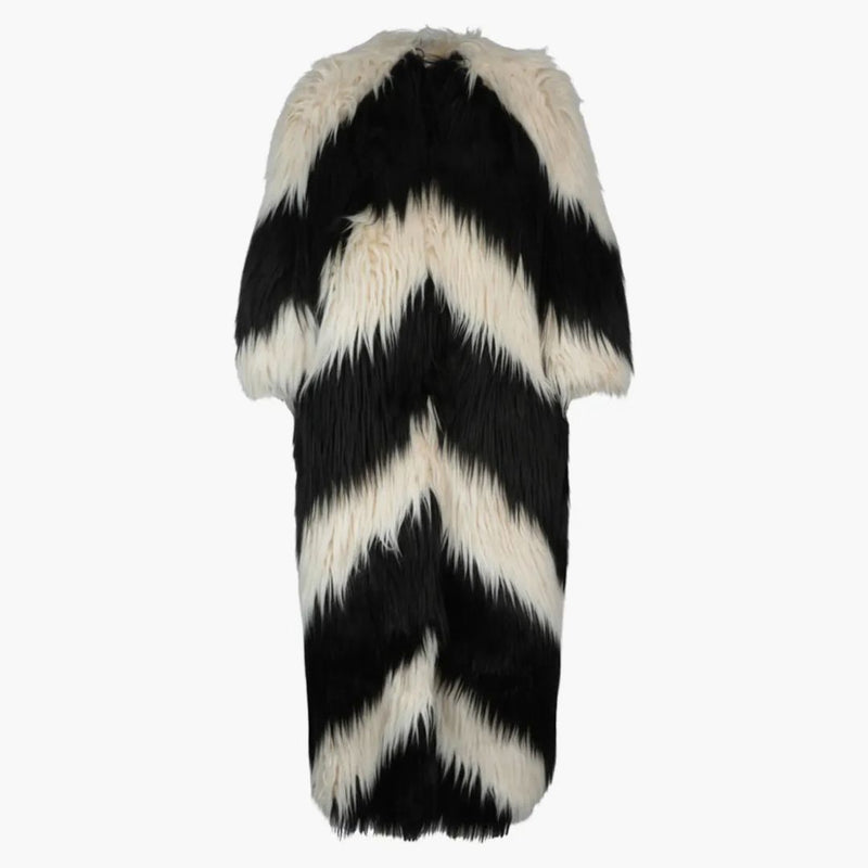 Gucci shag faux for Coat White/Black