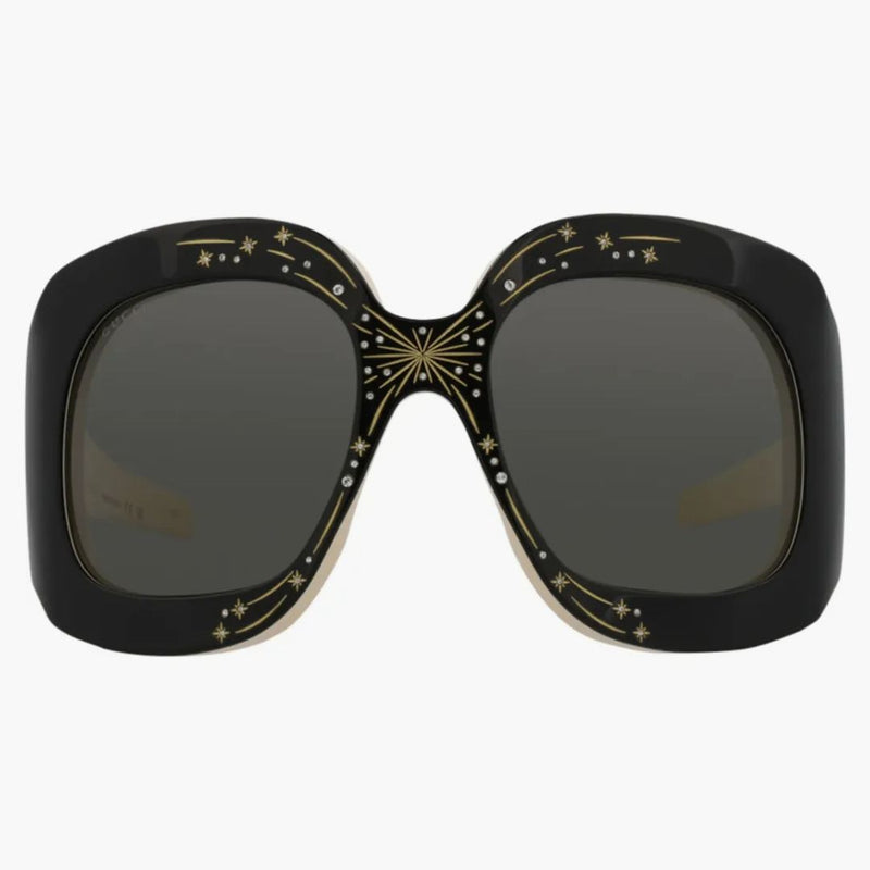 Gucci Shield Frame Acetate Solglasögon svart/grå (GG1093S-30012829-001-00011)