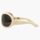 Gucci Shield Frame Injection Solglasögon White/Brown (GG1381S-30014360-003-10024)