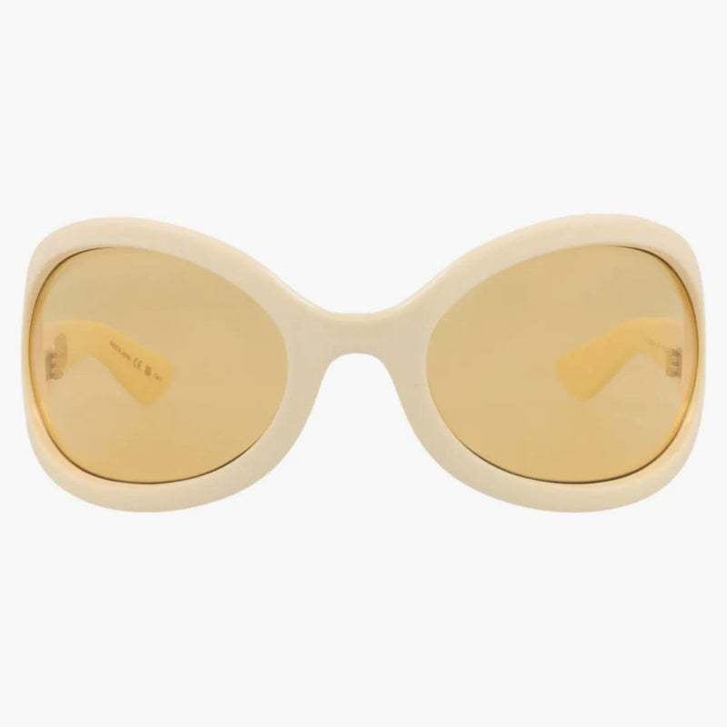 Gucci Shield-Frame Injection Sunglasses White/White/Yellow (GG1381S-30014360-004)
