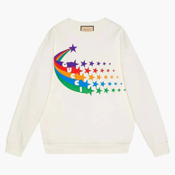 Bluzka Gucci Shooting Star Print White