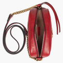 GG GG GG Marmont Camera Matelasse Small Hibiscus Red