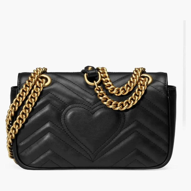 Gucci Gg Marmont Matelasse Mini Black