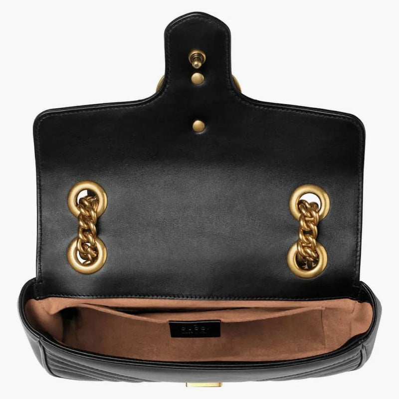 Gucci Gg Marmont Matelasse Mini Black
