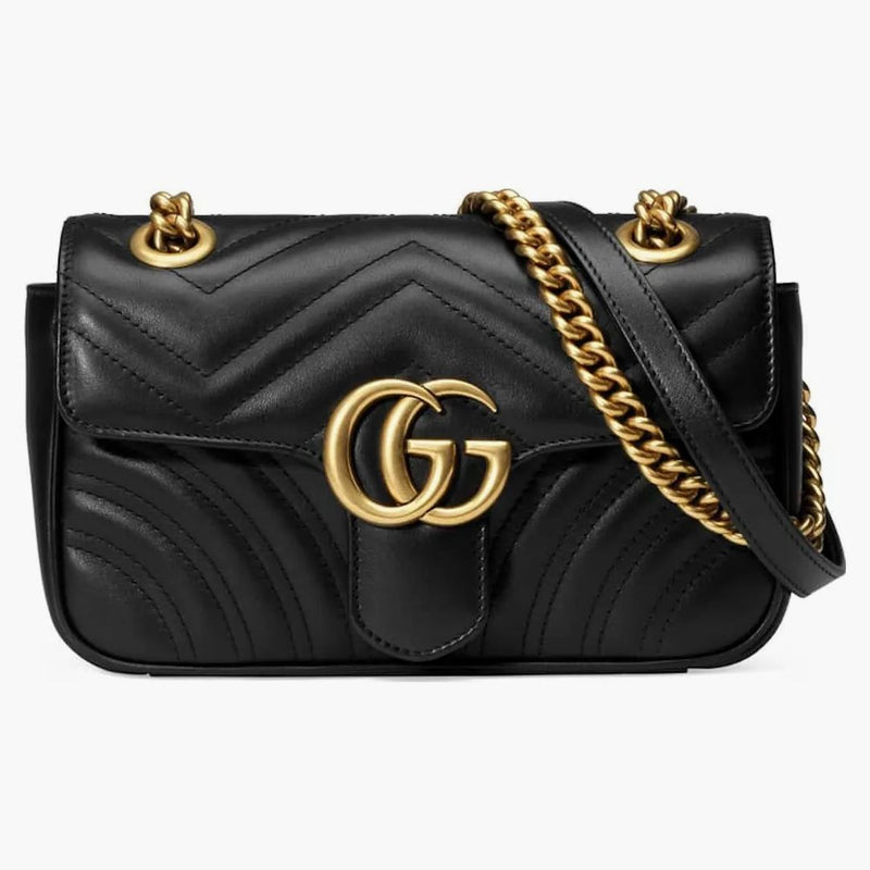 Gucci Gg Marmont Matelasse Mini Black
