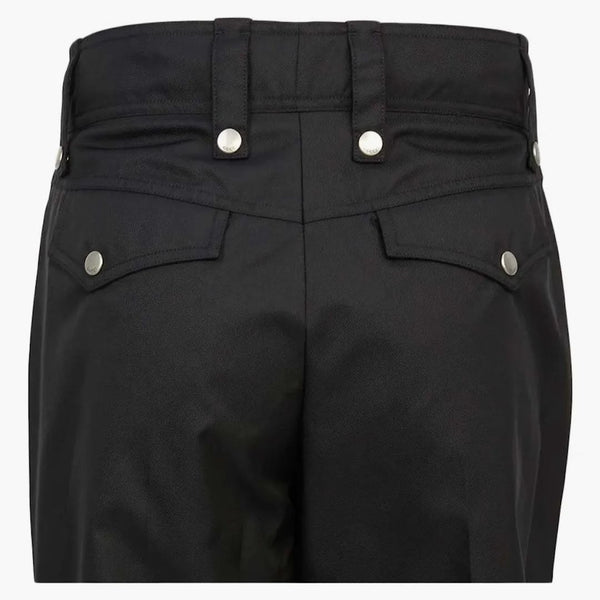 Kalhoty na boční zip gucci černé