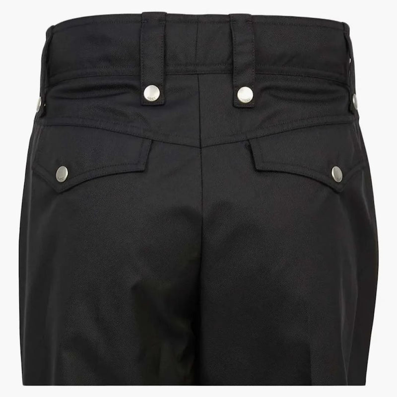 Kalhoty na boční zip gucci černé