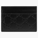 Gucci Signature Card Case Metal Gg Black