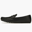 Driver de la firma Gucci cuero debilitado negro