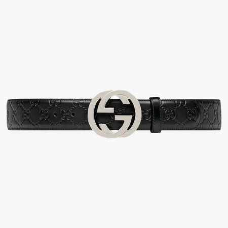 Gucci Signature Leather Belt Negro