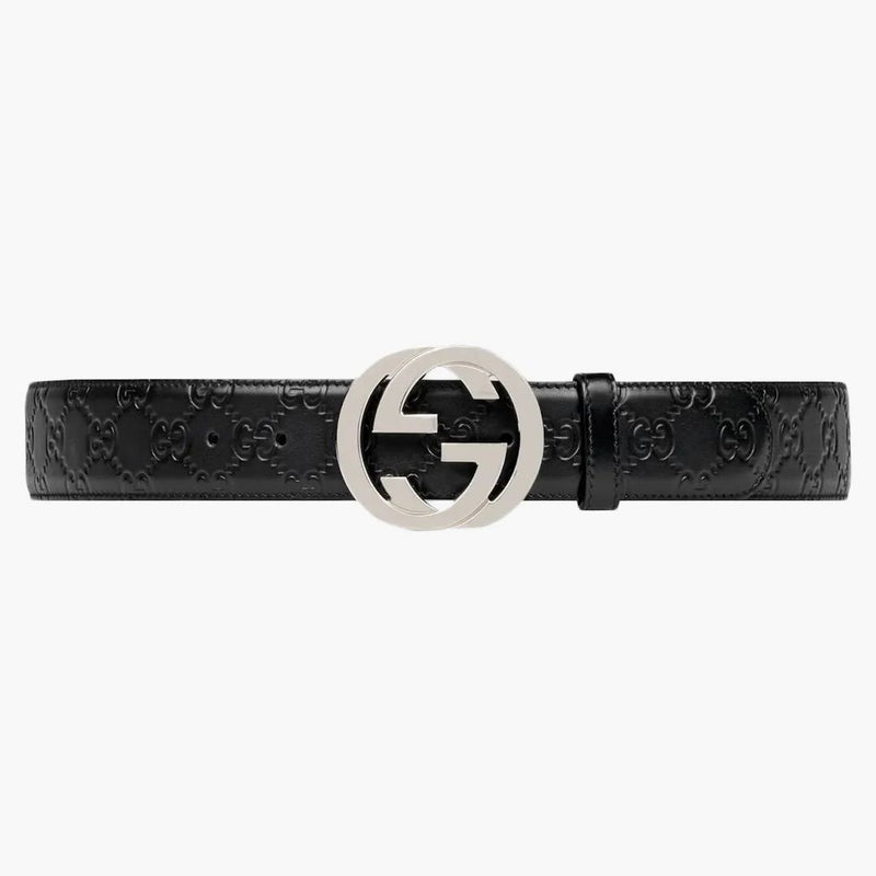 Gucci Signature Leather Belt Black