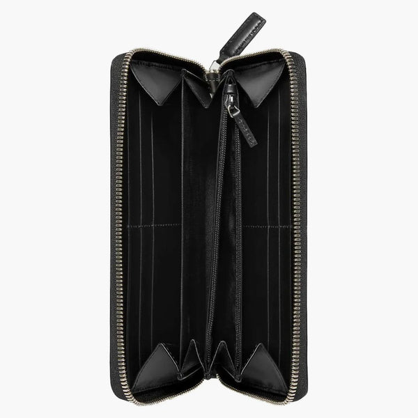 Gucci Signature Web Zip Around Wallet Black