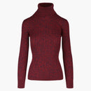 GUCCI SILK BLEND TARTLENECK RED