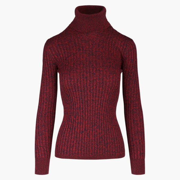 Gucci Silk Blend Turtleck Red