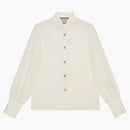 Gucci Silk Crepe de Chine Shirt Ivory