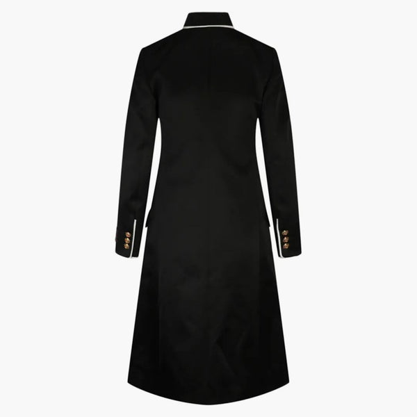 Gucci Silk Duschesse Coat Black