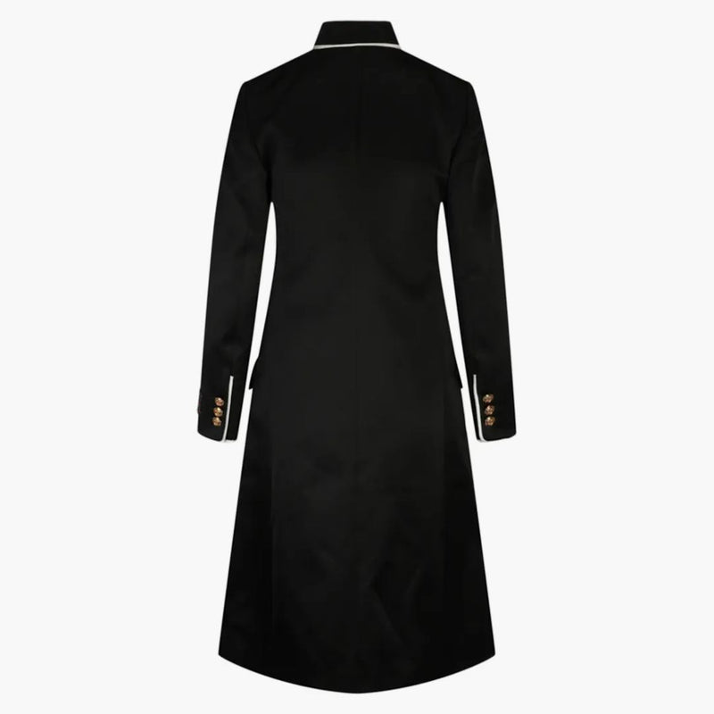 Gucci Silk Duschesse Coat Black