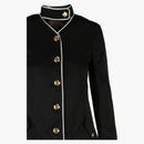 Gucci Silk Duschesse Coat Black