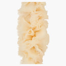 Gucci Silk Ruffle Scarf Cream