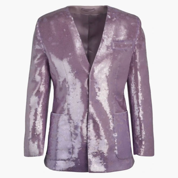 Gucci Silk Sequin Jacket Purple