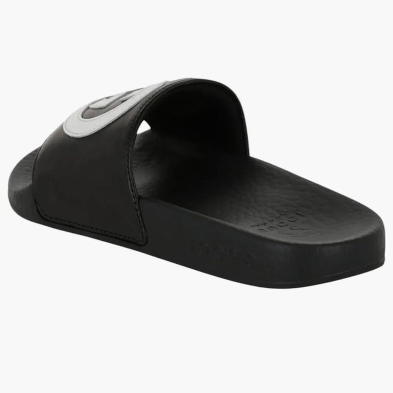 Gucci Slide Inslocking G Black White (barn)