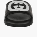 Gucci Slide entrelazando G Black White (niños)