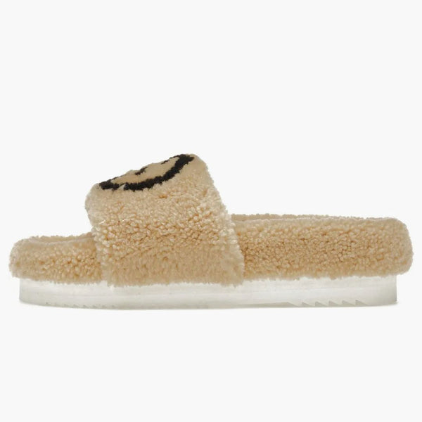 Gucci Slide Interlocking G Wool Light Brown (Women's)