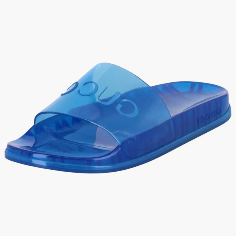 Gucci Slide Transparent Blue