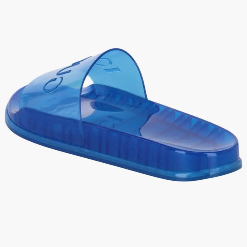 Gucci Slide Transparent Blue