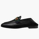 Gucci Slip on Loafer with web Black Leather