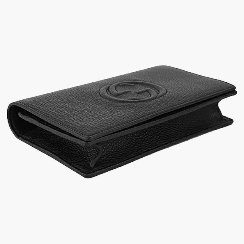 Gucci Soho Chain Wallet Bag Black