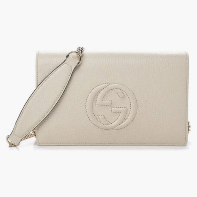 Gucci Soho Disco Wallet On Chain Ivory