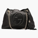 Gucci Soho Shoulder Bag Chain Strap Medium Black
