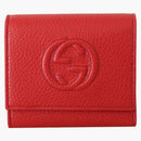 Gucci Soho Trifold Wallet Small Red