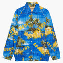 Souvenir Gucci da Los Angeles Stampa giacca nylon blu/giallo