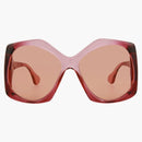 Gucci Square frame injection sunglasses Burgundy/Orange (GG0875S-30010259-003-60488)