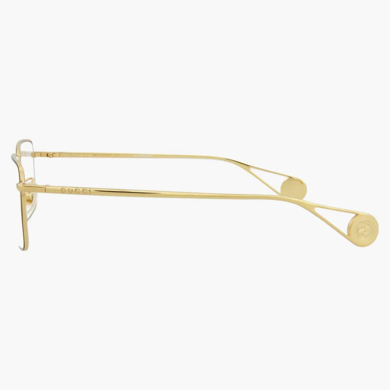 Gucci Square Eyeglasses Gold/Gold/Transparent (GG0439o-30006461-006)