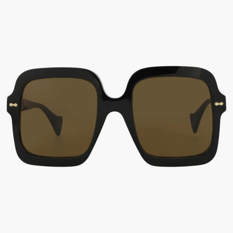 Gucci Square Frame Acetate Solglasögon Black/Black/Brown (GG1241S-30013511-001)