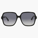 Gucci Square-frame Acetate Sunglasses Black/black/grey (gg1189s-30013438-002)