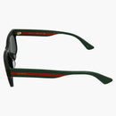 Gucci Square Frame Acetate Solglasögon Black/Multicolor/Silver (GG0340SA-30002871-001)