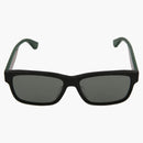 Gucci Square Frame Acetate Solglasögon Black/Multicolor/Silver (GG0340SA-30002871-001)