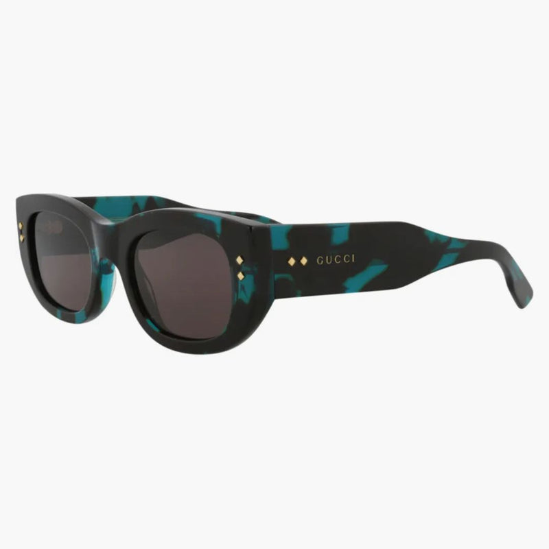 Gucci Square frame Acetate Sunglasses Havana/Havana/Gray (GG1215S-30013473-001)