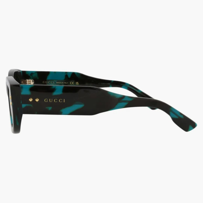 Gucci Square frame Acetate Sunglasses Havana/Havana/Gray (GG1215S-30013473-001)